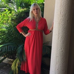 SOLD Vintage Loungewear Maxi Dress. Med